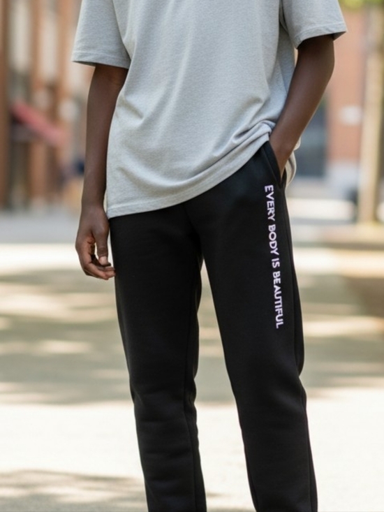 Hanes Other - NWOT Men's Black Sweatpants Joggers with Positivity Message Unisex